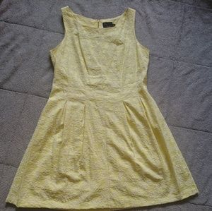 Fit & Flare Yellow & White Floral Dress